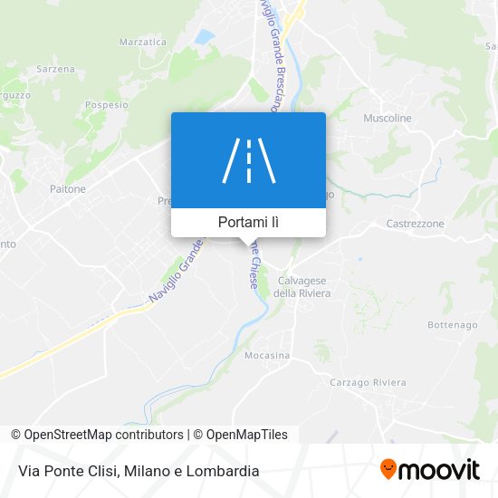 Mappa Via Ponte Clisi