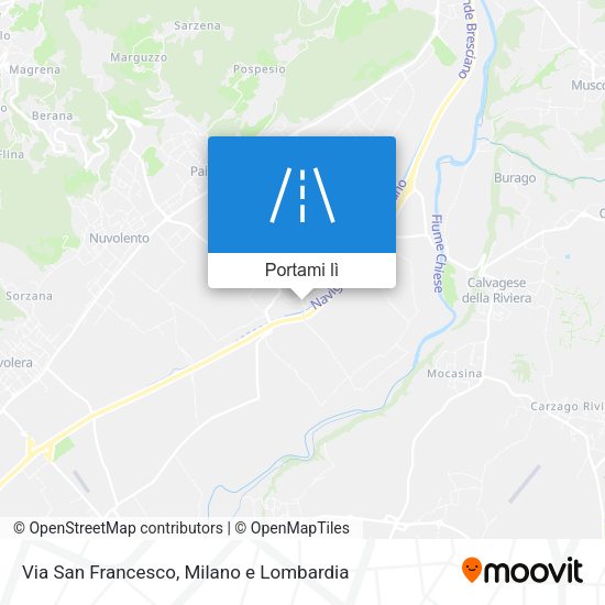 Mappa Via San Francesco