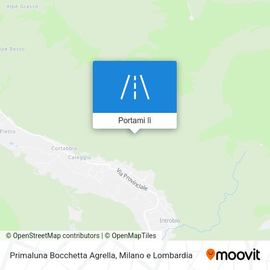 Mappa Primaluna Bocchetta Agrella