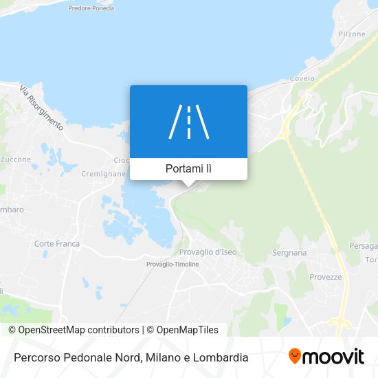 Mappa Percorso Pedonale Nord