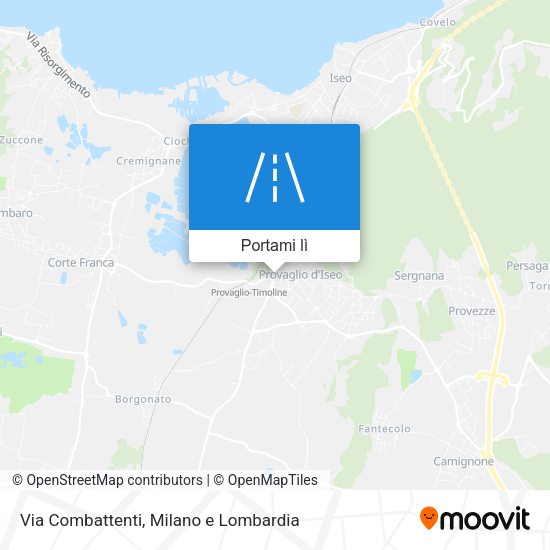 Mappa Via Combattenti