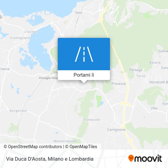 Mappa Via Duca D'Aosta