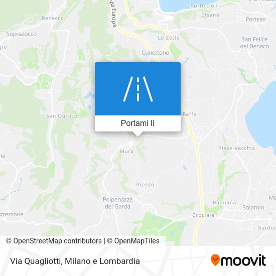Mappa Via Quagliotti