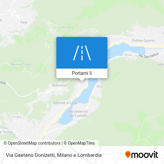 Mappa Via Gaetano Donizetti