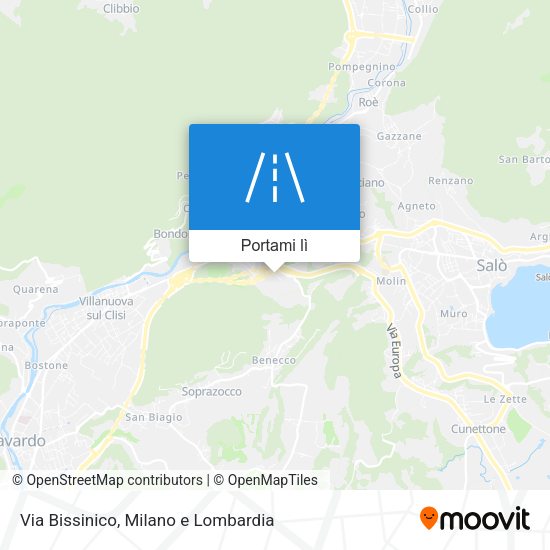 Mappa Via Bissinico