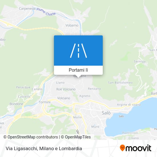 Mappa Via Ligasacchi