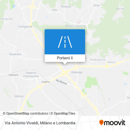 Mappa Via Antonio Vivaldi
