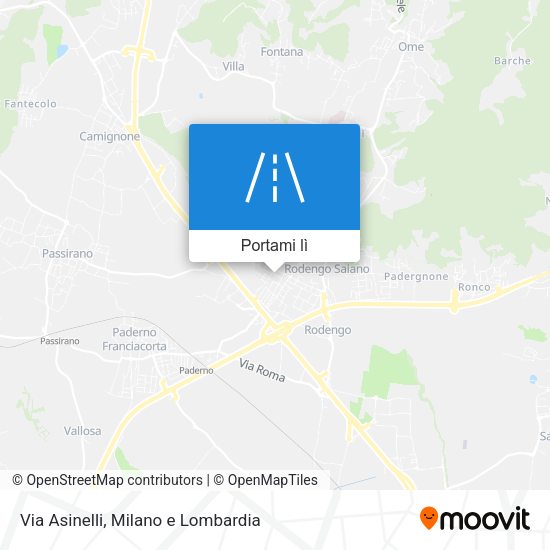 Mappa Via Asinelli