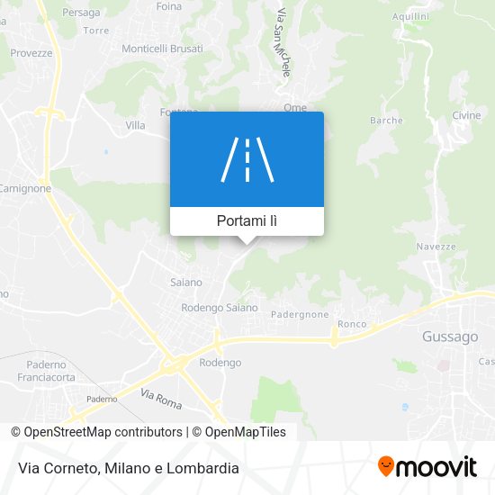 Mappa Via Corneto