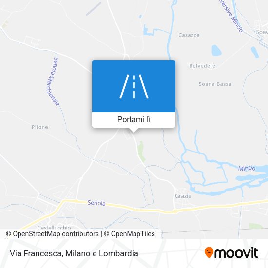 Mappa Via Francesca