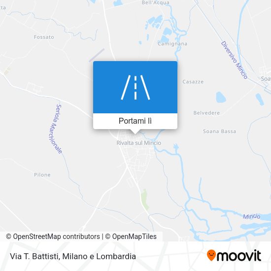 Mappa Via T. Battisti