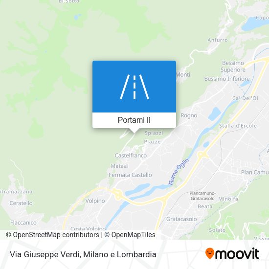 Mappa Via Giuseppe Verdi