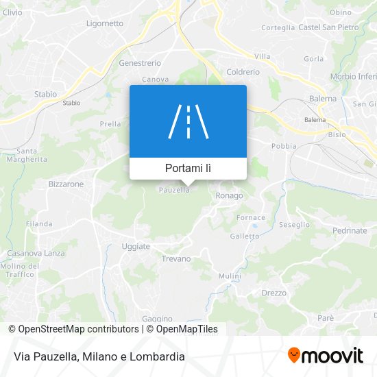 Mappa Via Pauzella