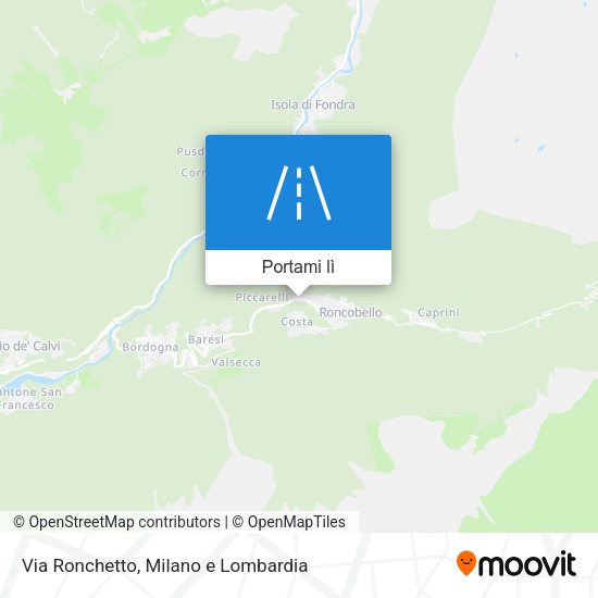 Mappa Via Ronchetto