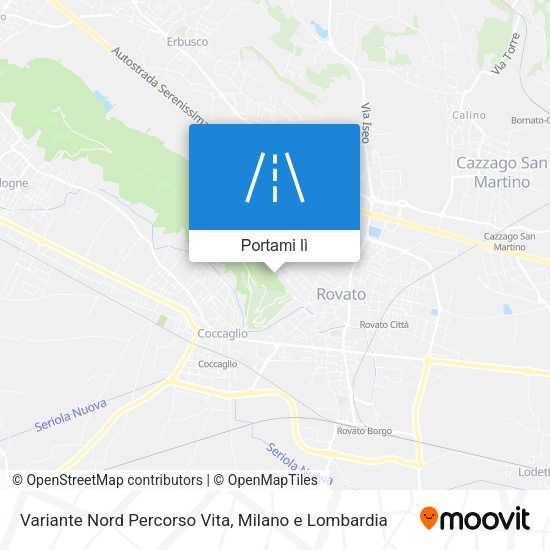 Mappa Variante Nord Percorso Vita