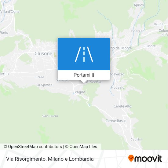 Mappa Via Risorgimento