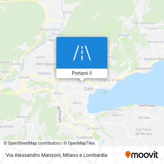 Mappa Via Alessandro Manzoni