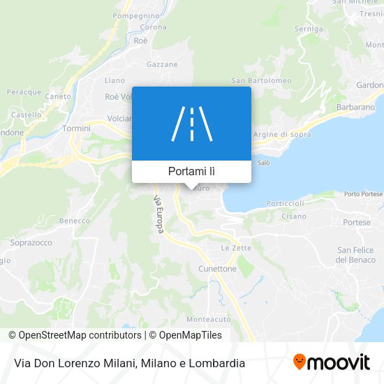 Mappa Via Don Lorenzo Milani