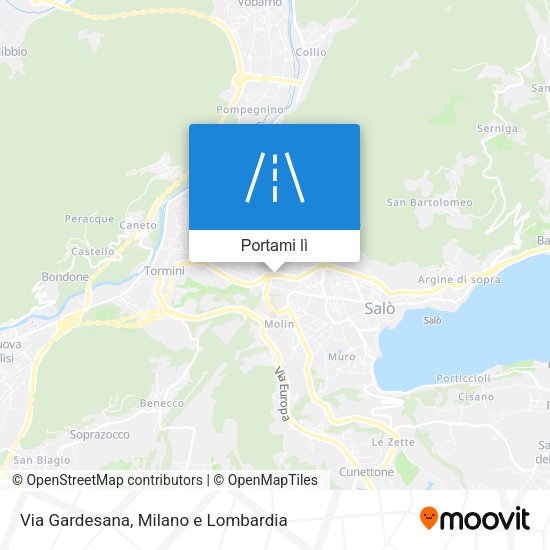 Mappa Via Gardesana