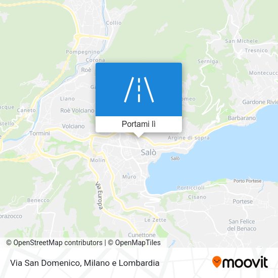 Mappa Via San Domenico