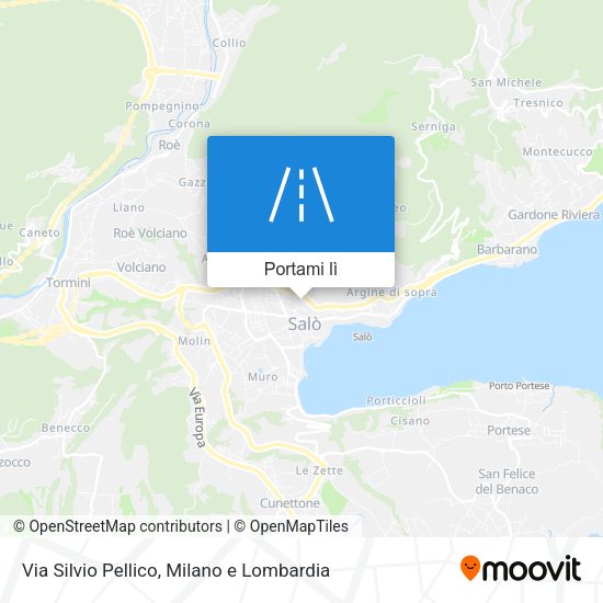 Mappa Via Silvio Pellico