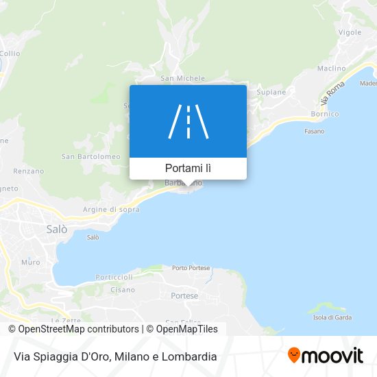 Mappa Via Spiaggia D'Oro
