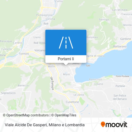 Mappa Viale Alcide De Gasperi