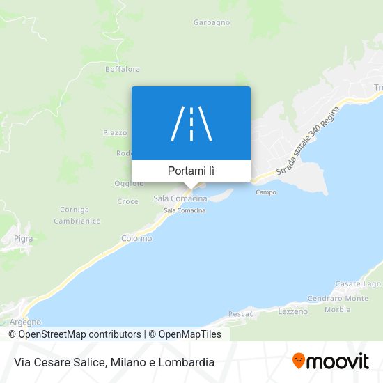 Mappa Via Cesare Salice