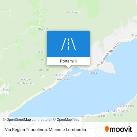 Mappa Via Regina Teodolinda