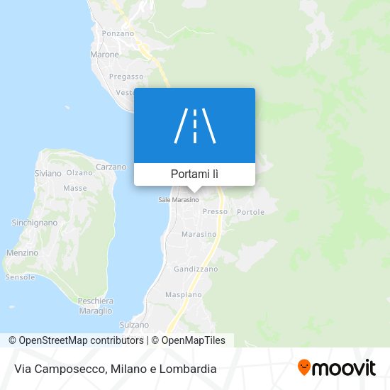 Mappa Via Camposecco