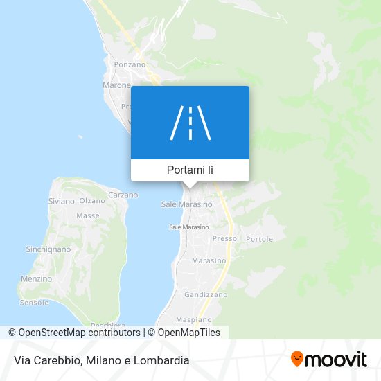 Mappa Via Carebbio