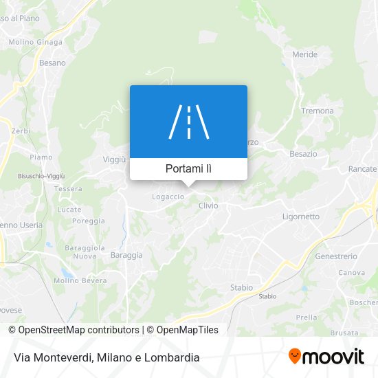 Mappa Via Monteverdi