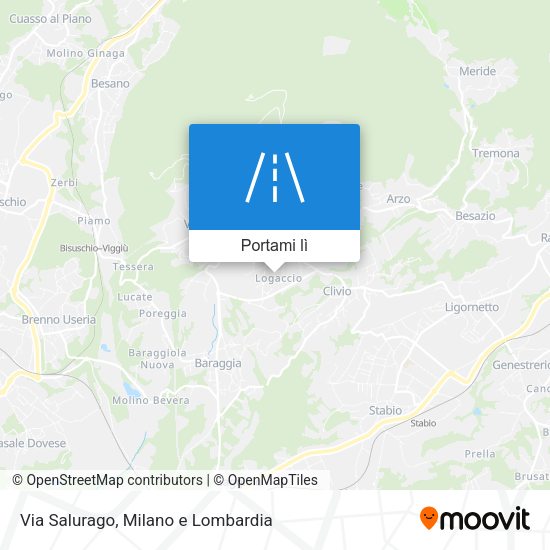 Mappa Via Salurago