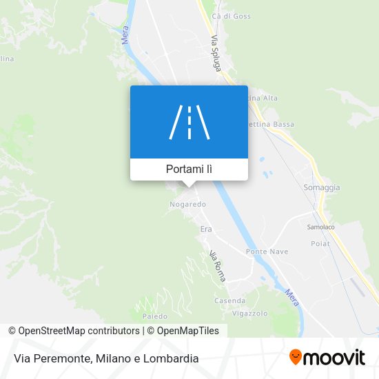 Mappa Via Peremonte