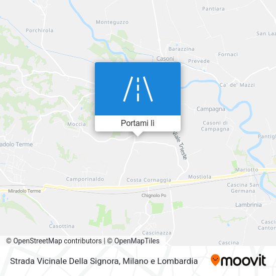 Mappa Strada Vicinale Della Signora