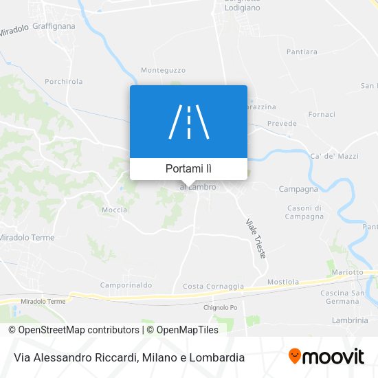Mappa Via Alessandro Riccardi
