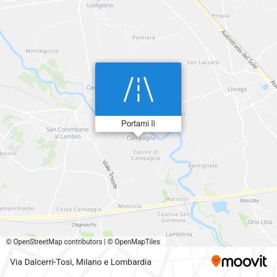 Mappa Via Dalcerri-Tosi