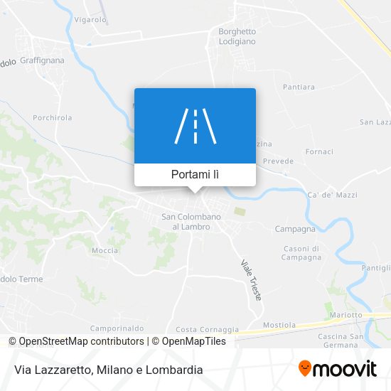Mappa Via Lazzaretto