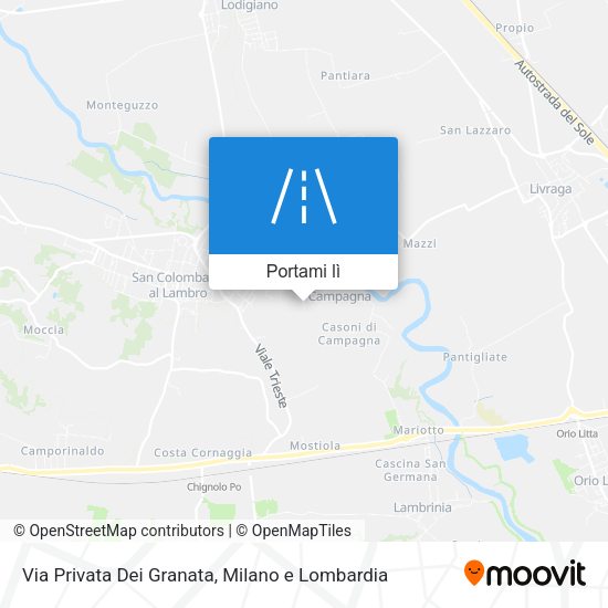 Mappa Via Privata Dei Granata