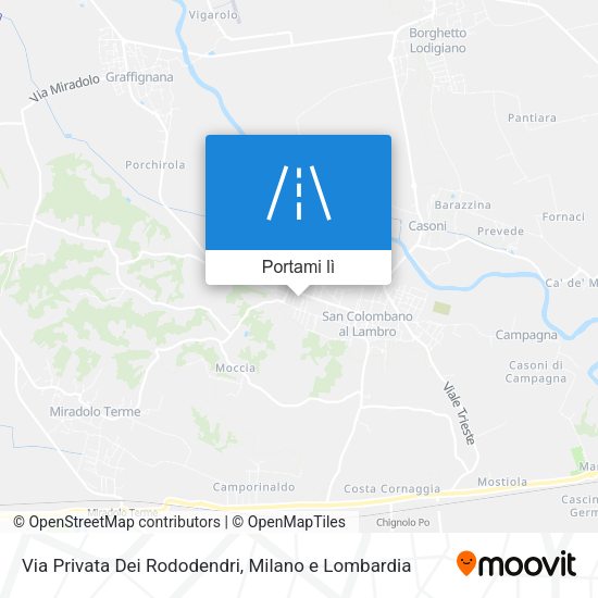 Mappa Via Privata Dei Rododendri