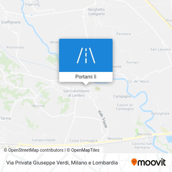 Mappa Via Privata Giuseppe Verdi