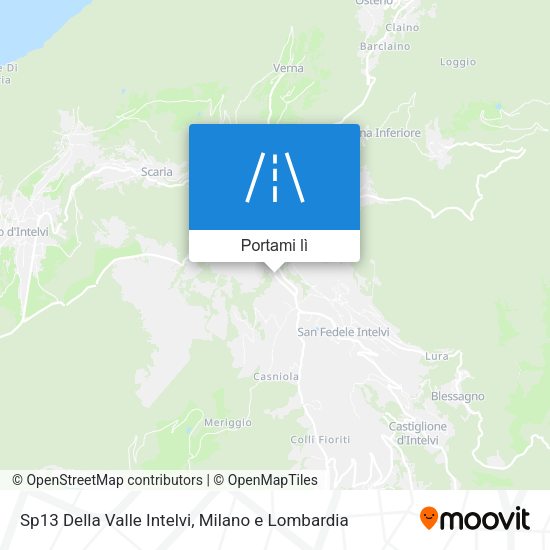 Mappa Sp13 Della Valle Intelvi