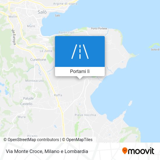 Mappa Via Monte Croce