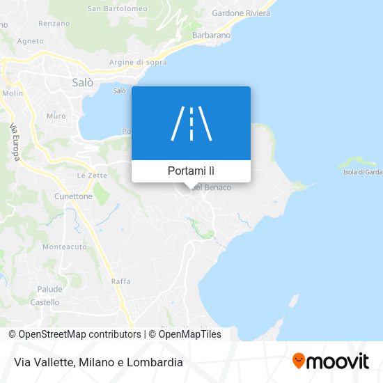Mappa Via Vallette
