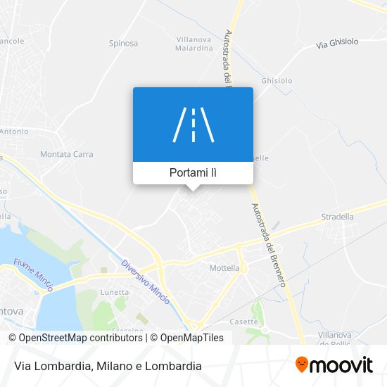 Mappa Via Lombardia