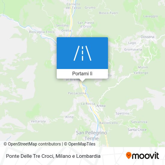 Mappa Ponte Delle Tre Croci