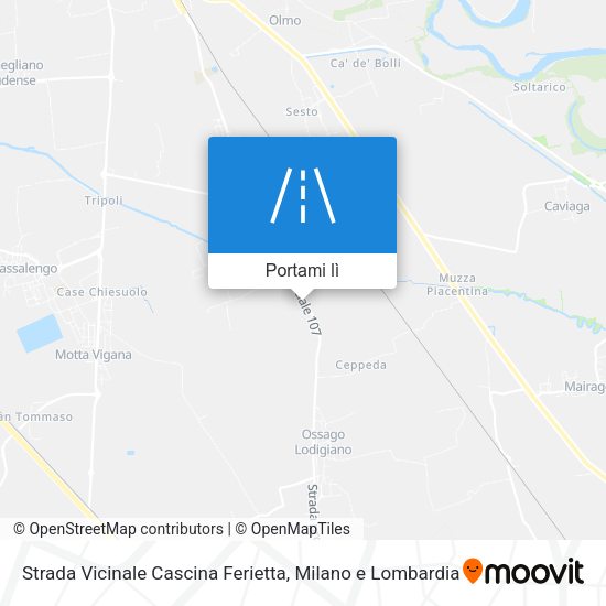 Mappa Strada Vicinale Cascina Ferietta