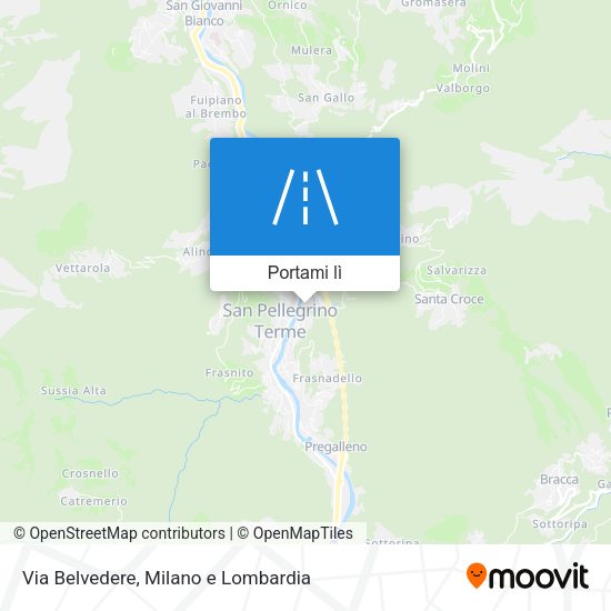 Mappa Via Belvedere