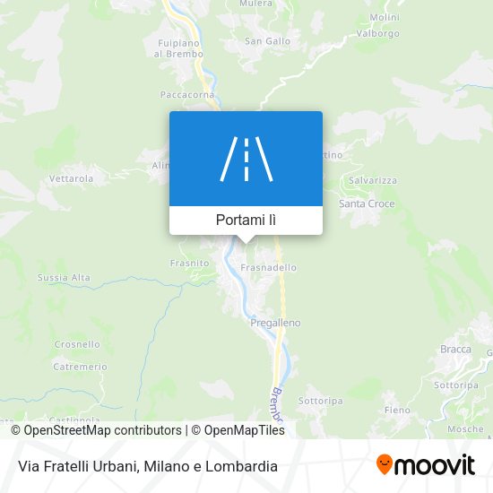 Mappa Via Fratelli Urbani