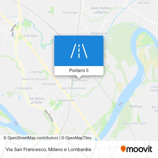 Mappa Via San Francesco